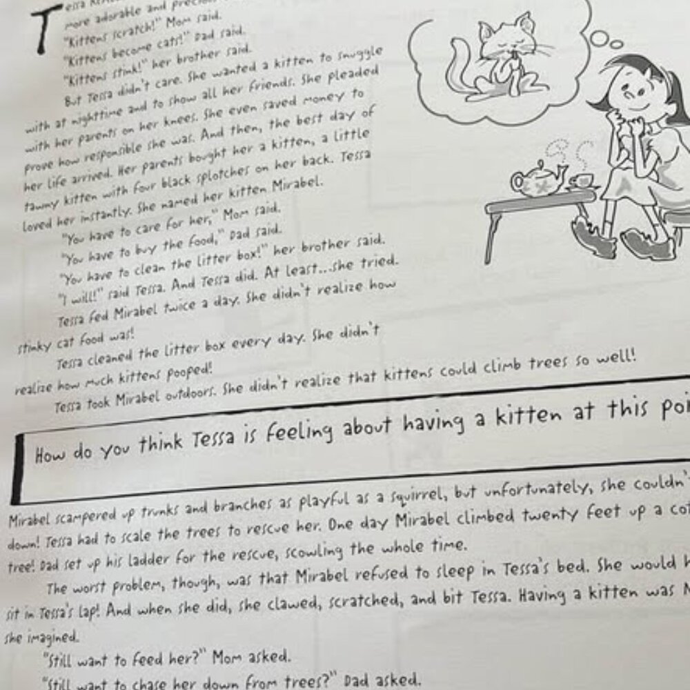 JUST GIRLS READING COMPREHENSION - Picture 7 of 7
